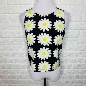 TOPSHOP Daisy Button Shell Tank Top